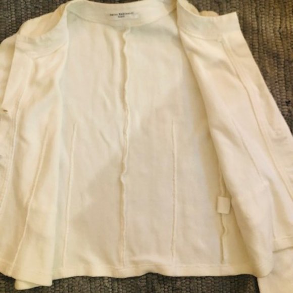Versatile Amina Rubinacci white Sweater/Jacket gently worn Size 44 - Picture 4 of 9
